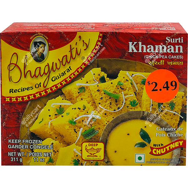 Bhagwati's Surti Khaman, 310 g, (Frozen)
