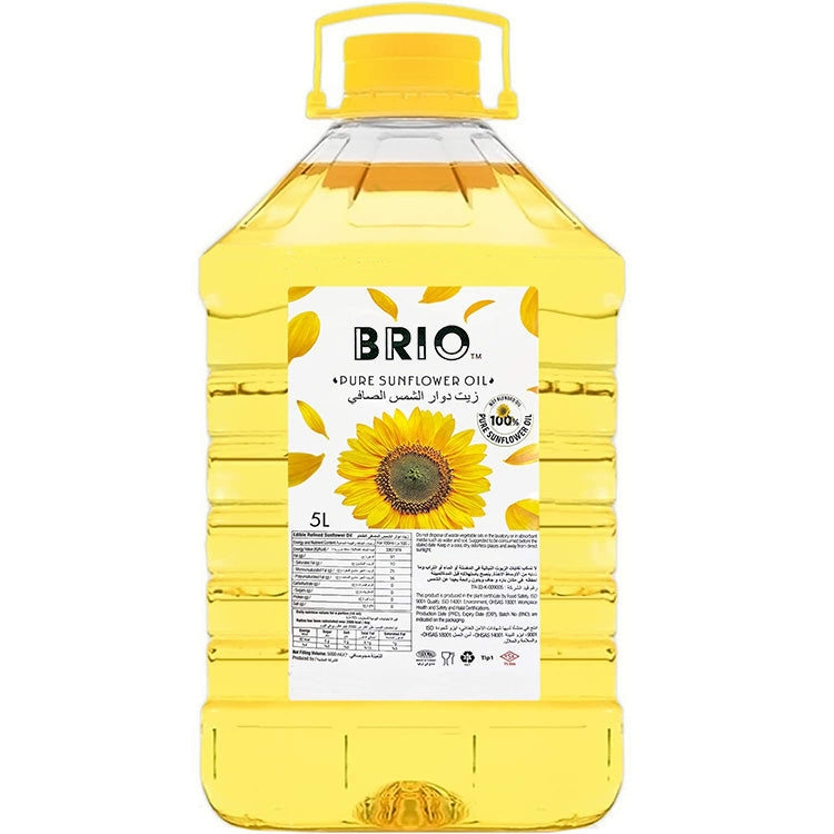 Brio Pure Sunflower Oil, 5 litre