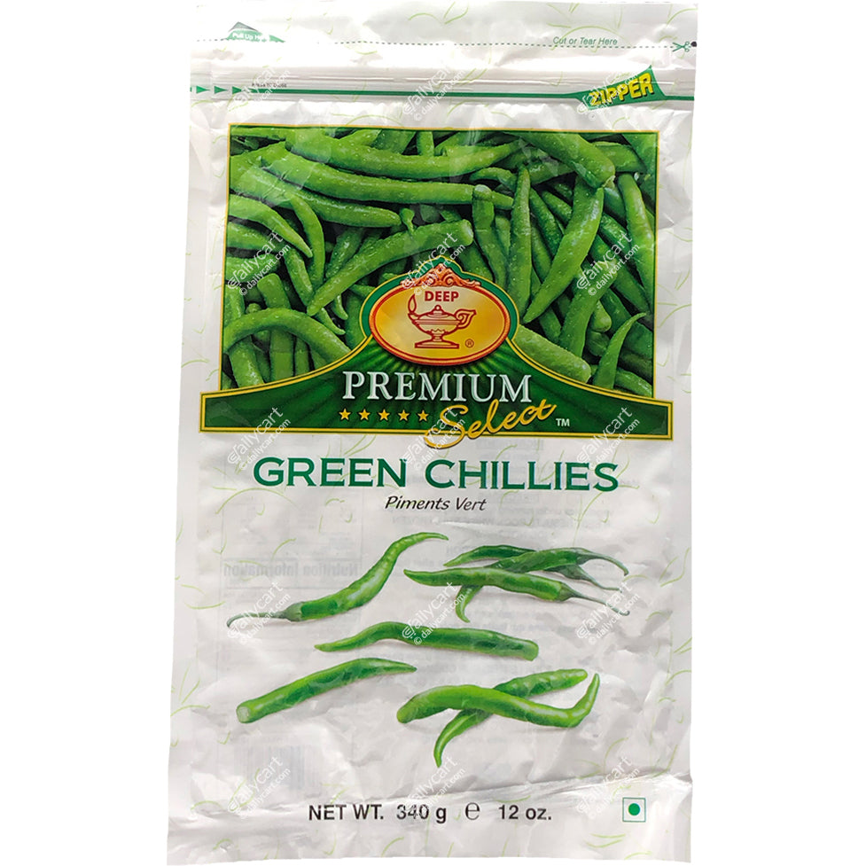 Deep Green Chilli, 340 g, (Frozen)