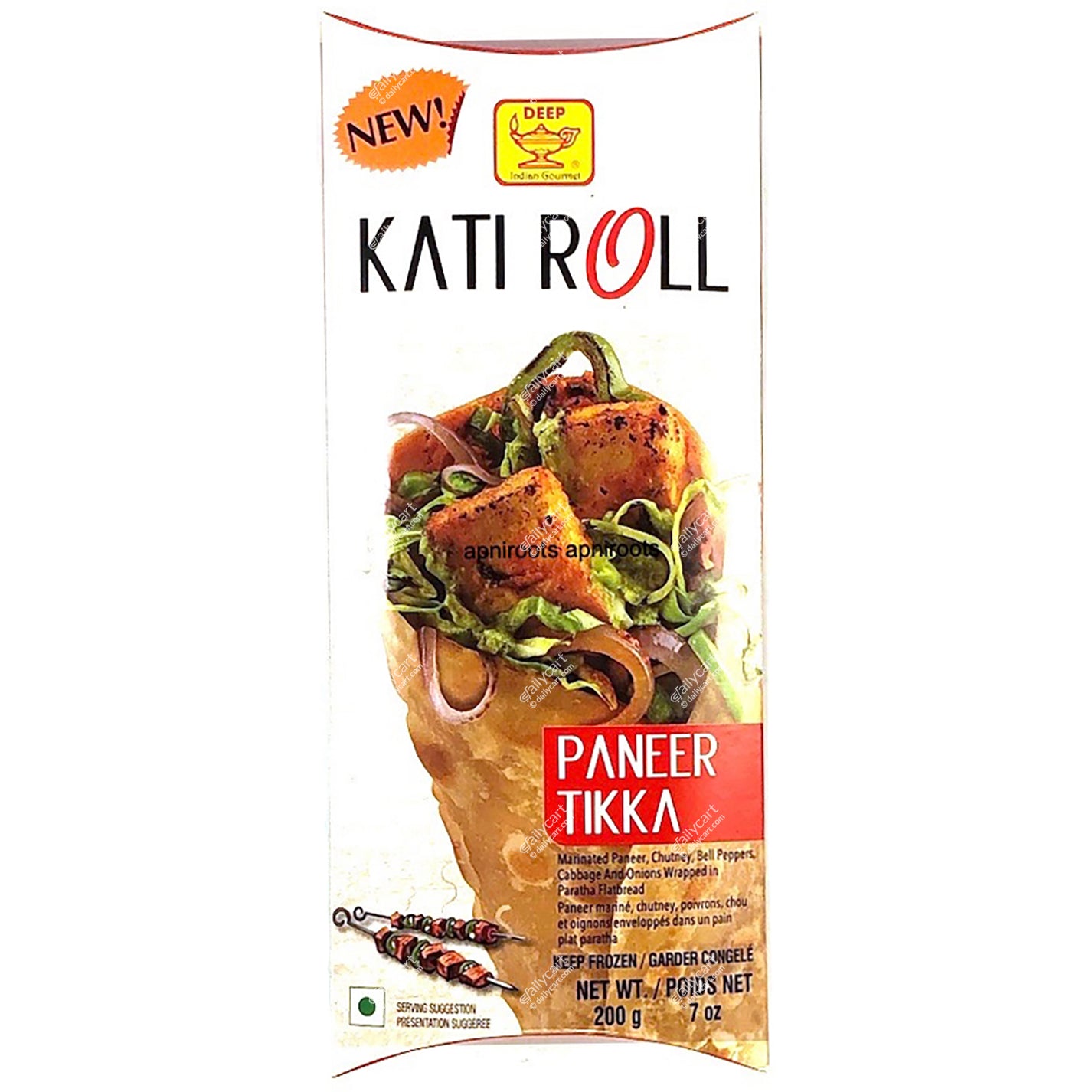 Deep Kati Roll Paneer Chilli, 200 g, (Frozen)