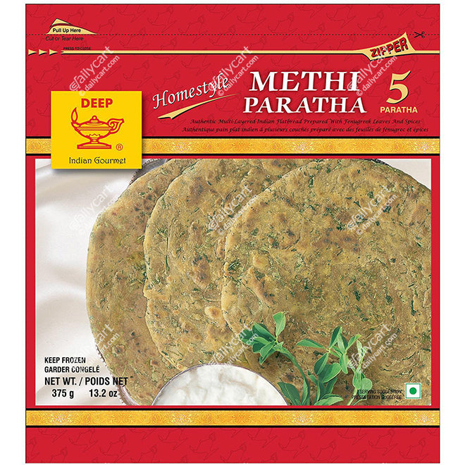 Deep Methi Paratha, 5 Pieces, 375 g, (Frozen)