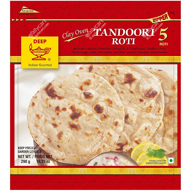 Deep Tandoori Roti, 5 Pieces, 290 g, (Frozen)