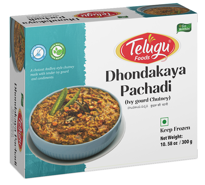 Telugu Ivy Gourd (Tindora) Chutney, 300 g, (Frozen)