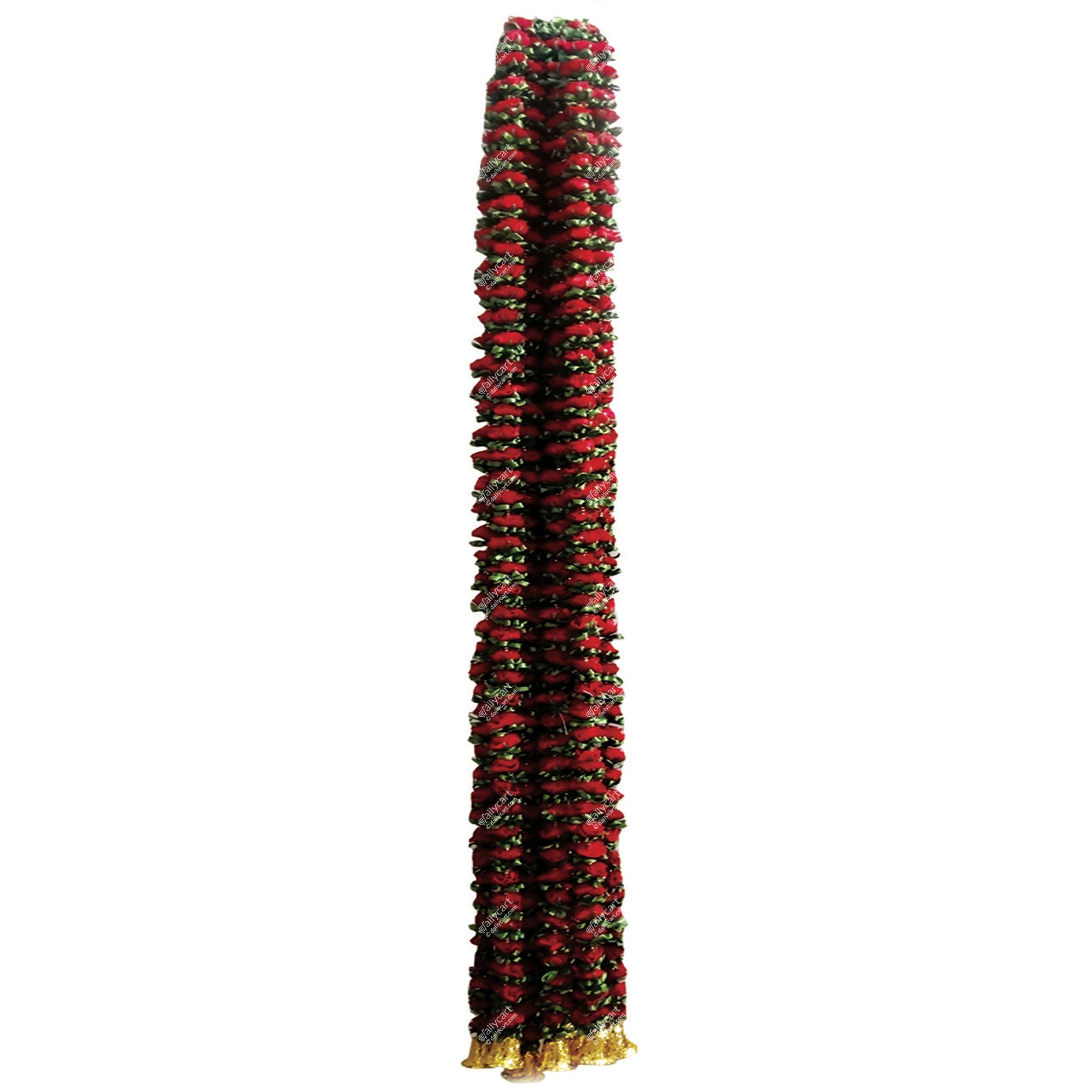Artificial Dark Red Rose Flower String, 60
