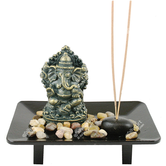 Ganesha Incense Holder, 7"