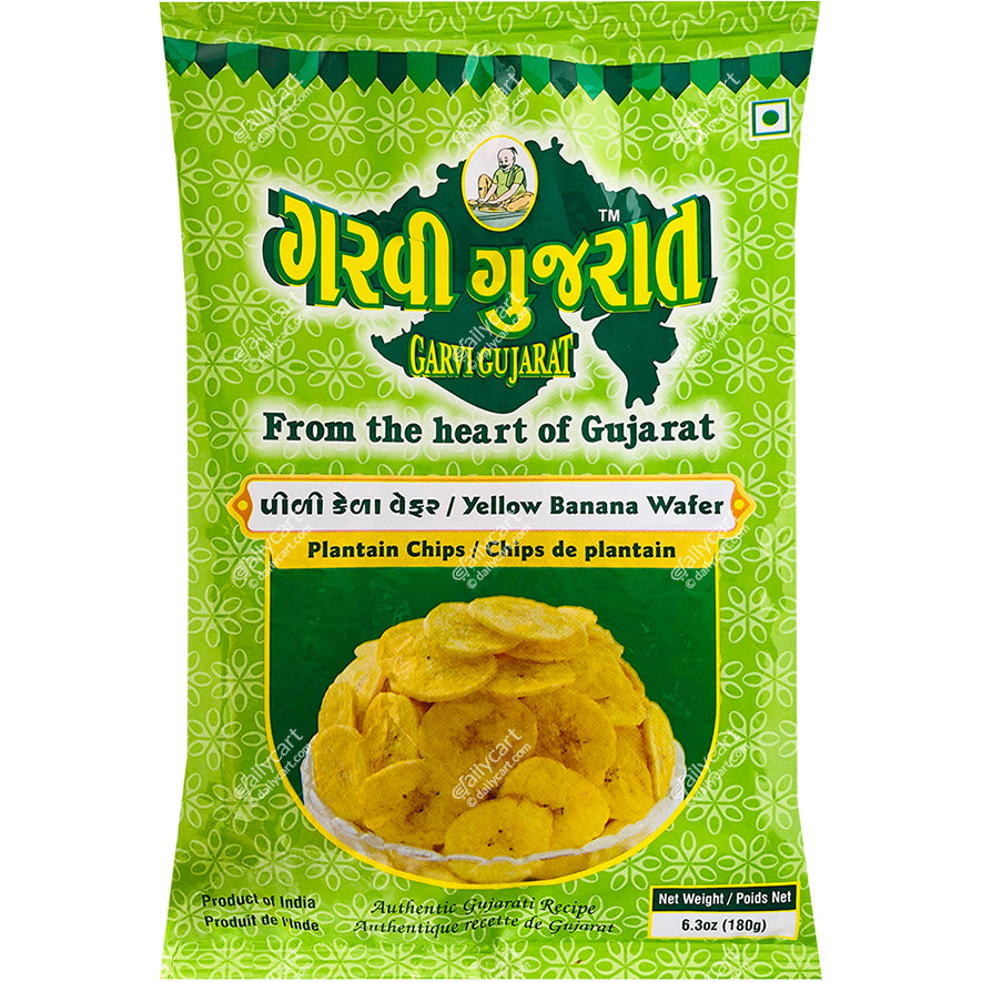 Garvi Gujarat Banana Chips Yellow, 180 g