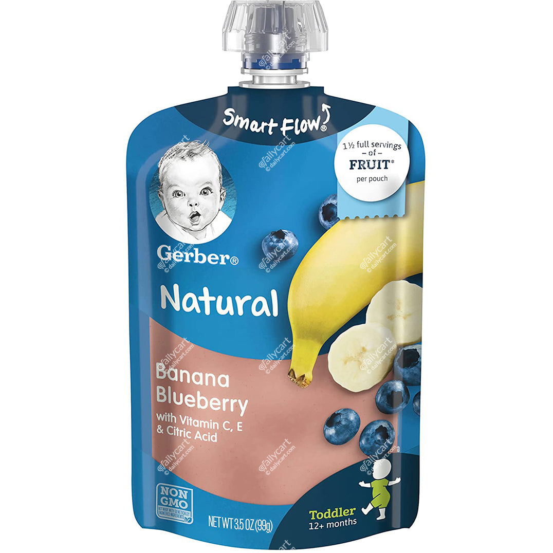 Gerber Toddler Banana Blueberry, 3.5 oz