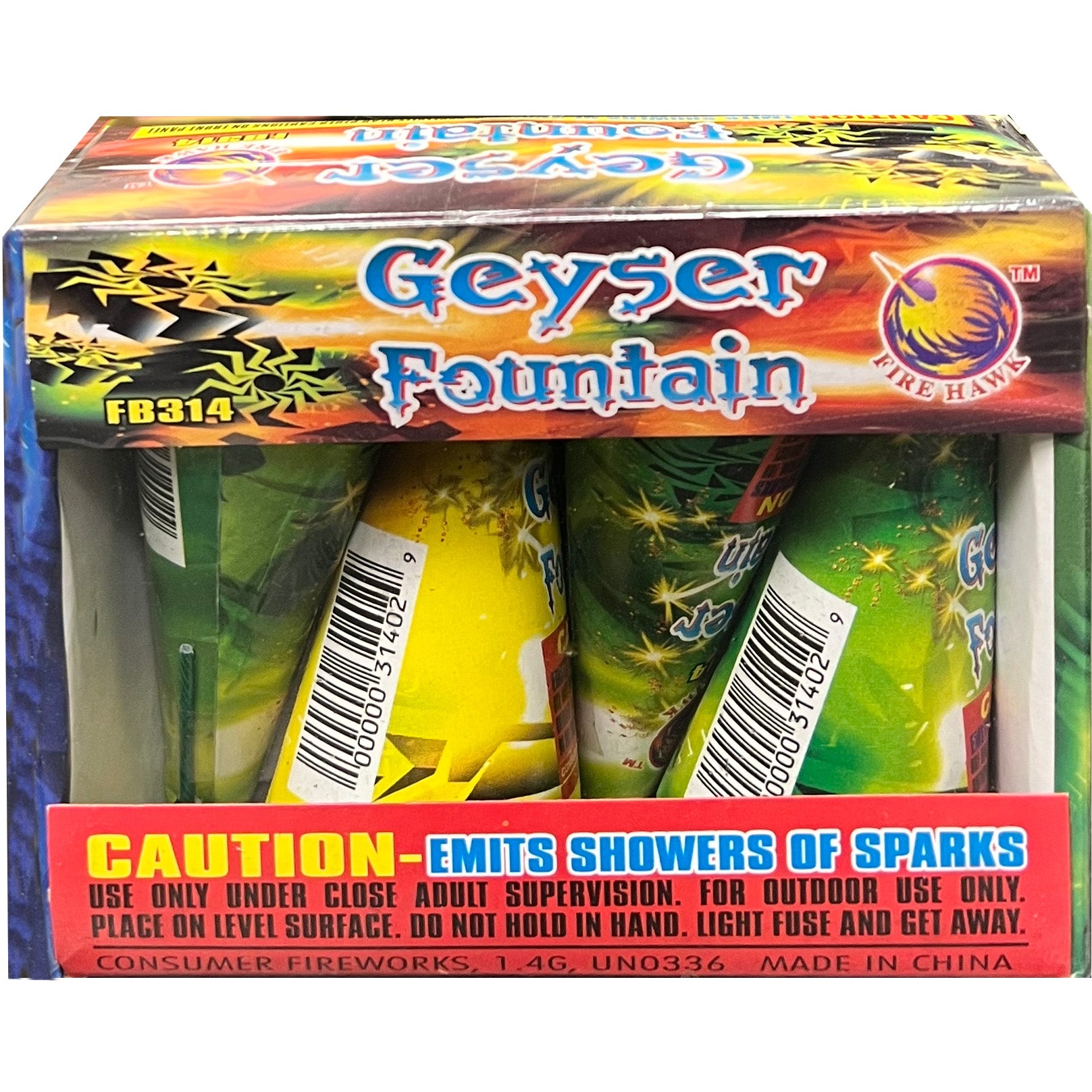 Geyser Fountains, Pack of 4 Pieces