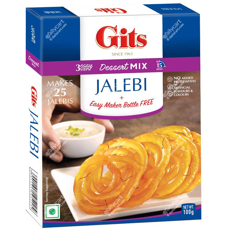 Gits Dessert Mix - Jalebi Mix With Maker, 135 g
