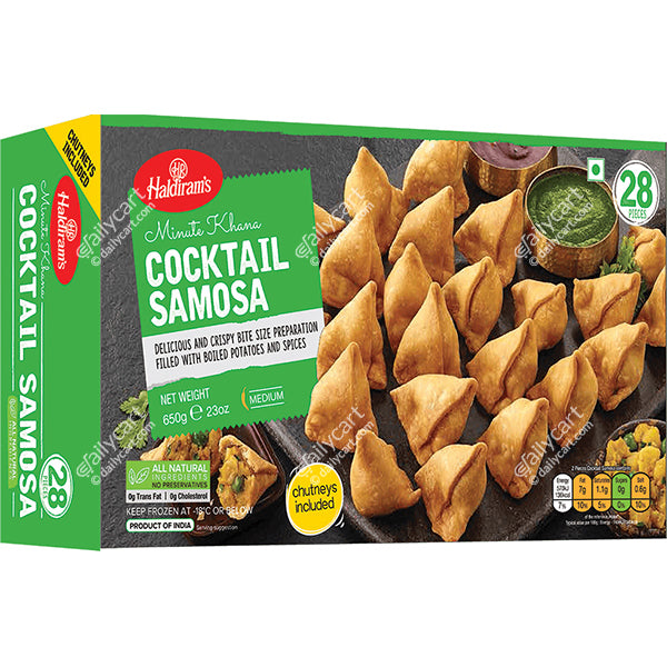 Haldiram's Cocktail Samosa 70 Pieces, 1.4 kg, (Frozen), (Value Pack)