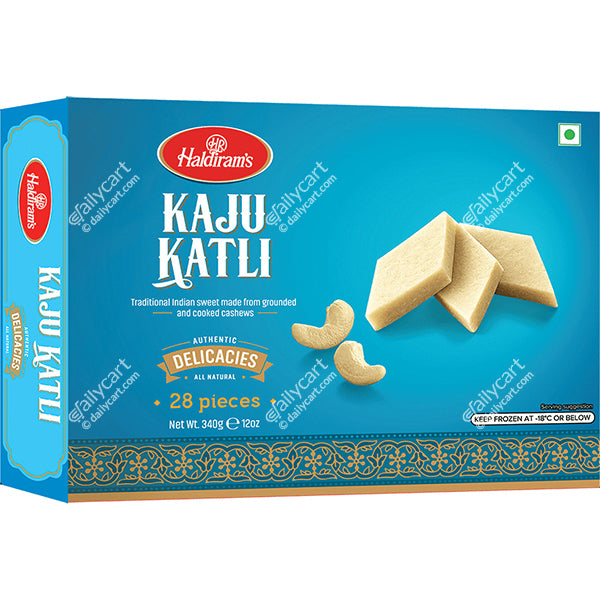 Haldiram's Kaju Katli, 28 pieces, 340 g, (Frozen)