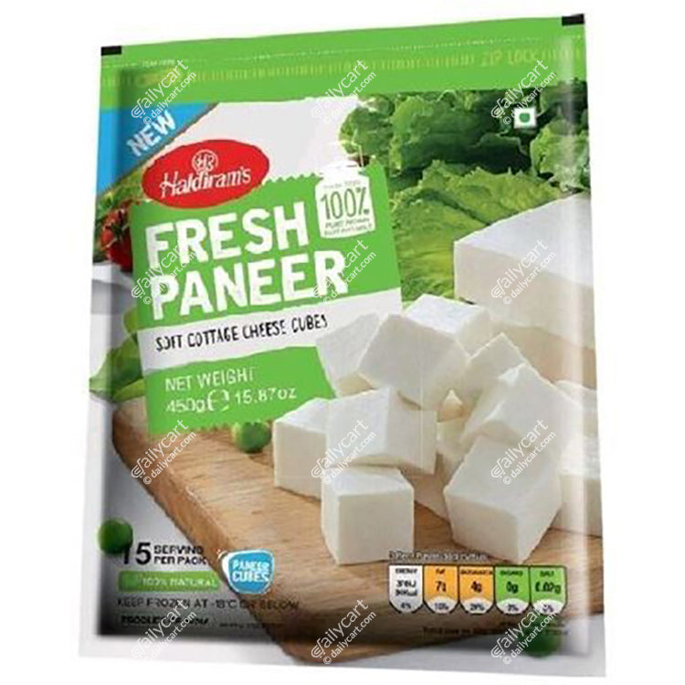 Haldiram's Paneer Cubes, 450 g, (Frozen)