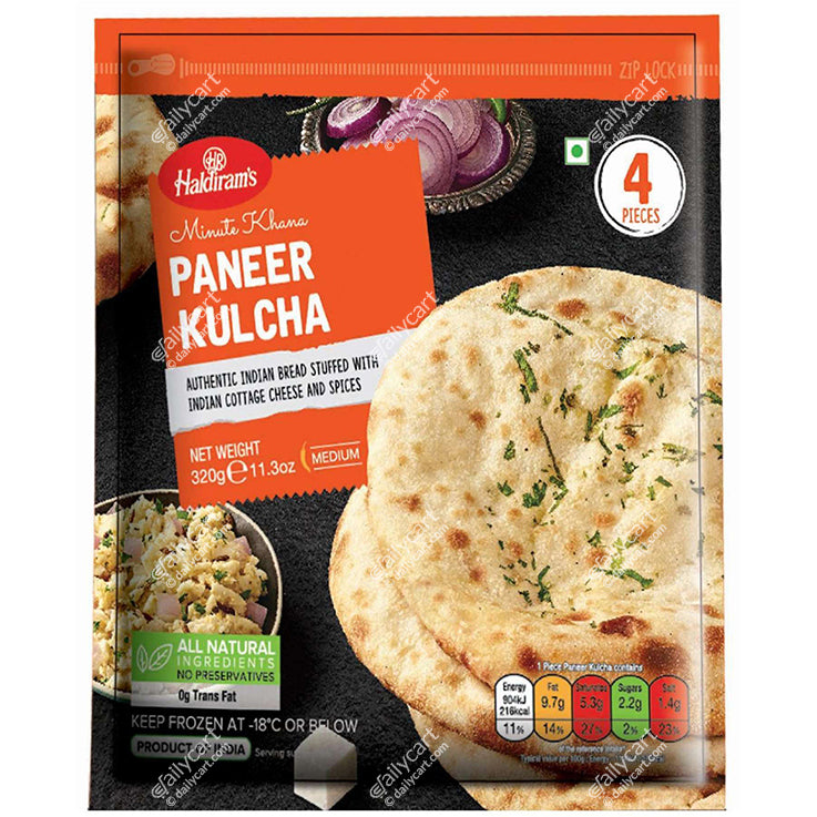 Haldiram's Paneer Kulcha, 4 Pieces, 320 g, (Frozen)