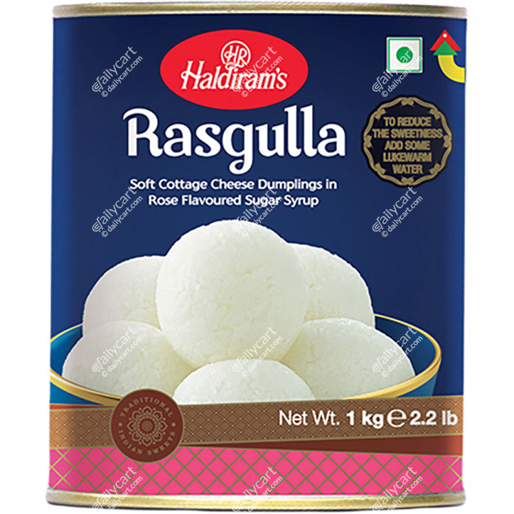 Haldiram's Rasgulla, 1 kg, Can