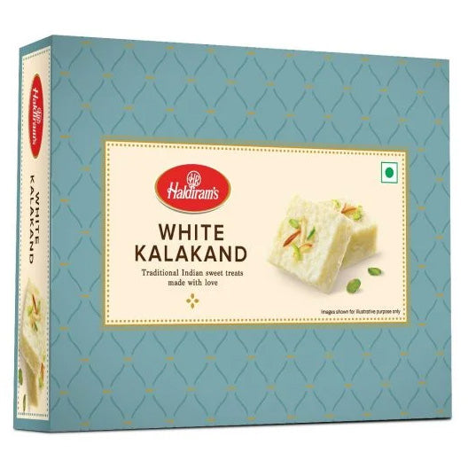 Haldiram's White Kalakand, 12 pieces, 340 g, (Frozen)