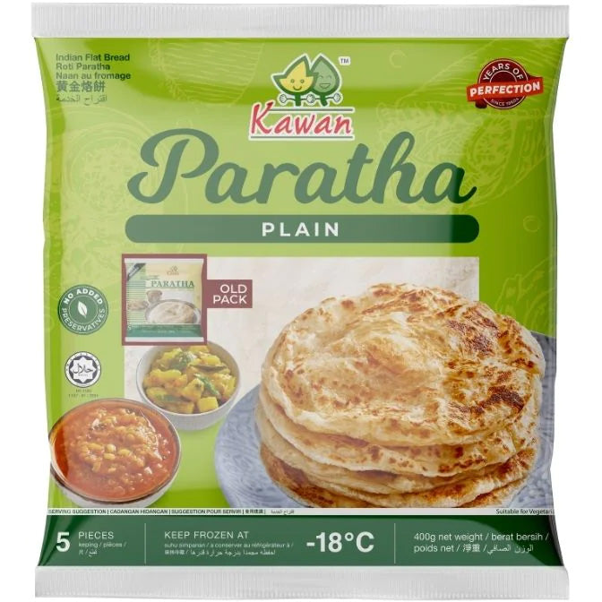 Kawan Plain Paratha, 5 pieces, 400 g, (Frozen)