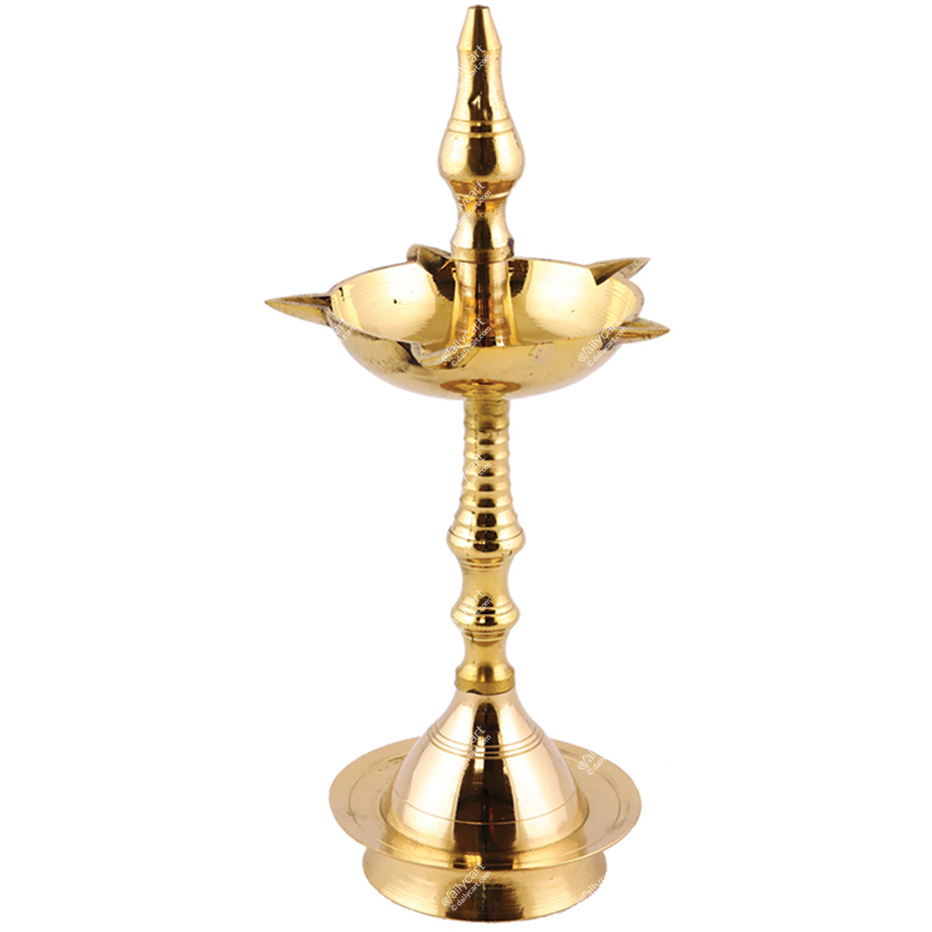 Kerala Deep Big Brass Standing Lamp, 9" Inch