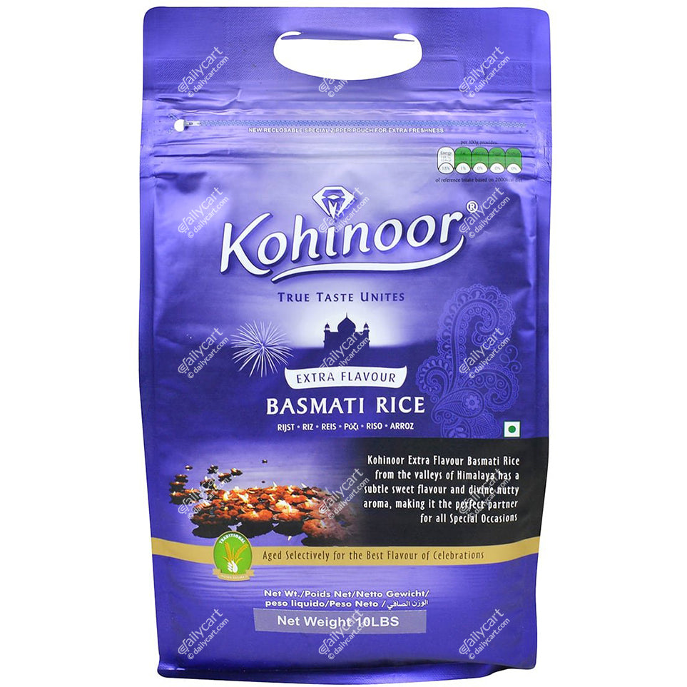 Kohinoor Basmati Rice - Extra Flavor, 10 lb