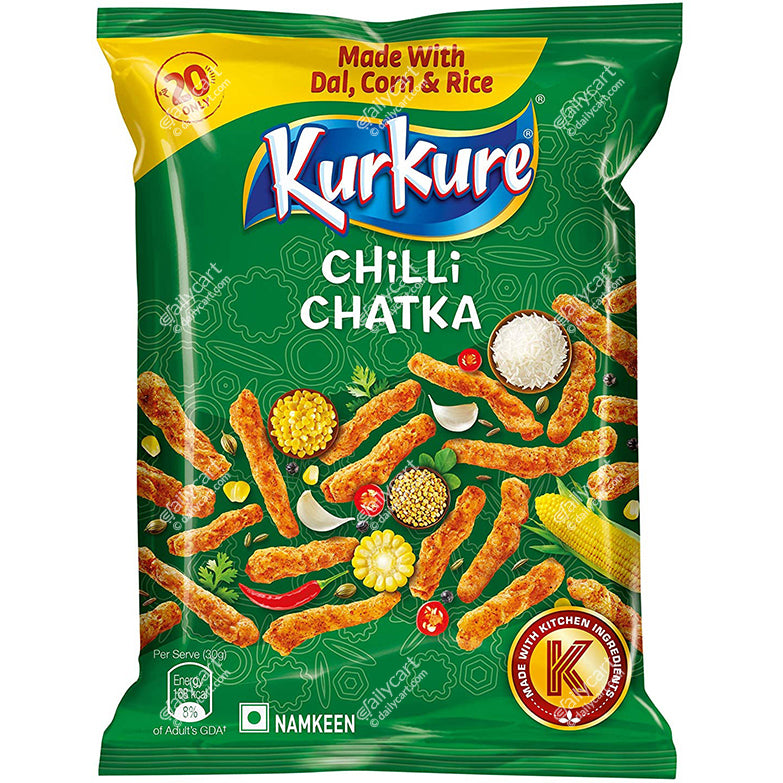 Kurkure Chilli Chatka. 90 g, Buy 1 Get 1 FREE, Mix N Match with Any Kurkure or Lays