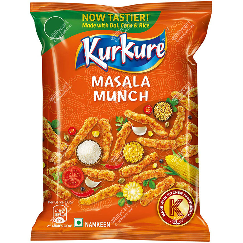 Kurkure Masala Munch, 95 g, Buy 1 Get 1 FREE, Mix N Match with Any Kurkure or Lays