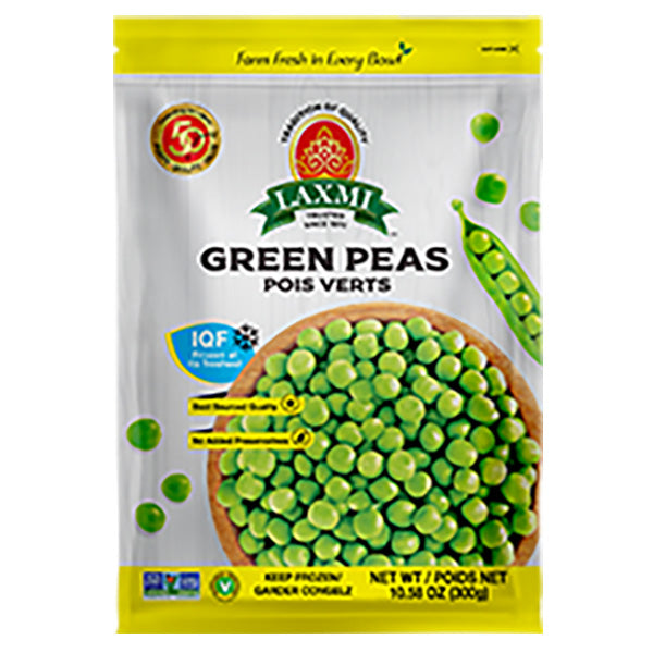 Laxmi Green Peas, 300 g, (Frozen)