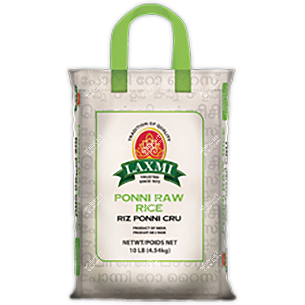 Laxmi Ponni Raw Rice, 10 lb