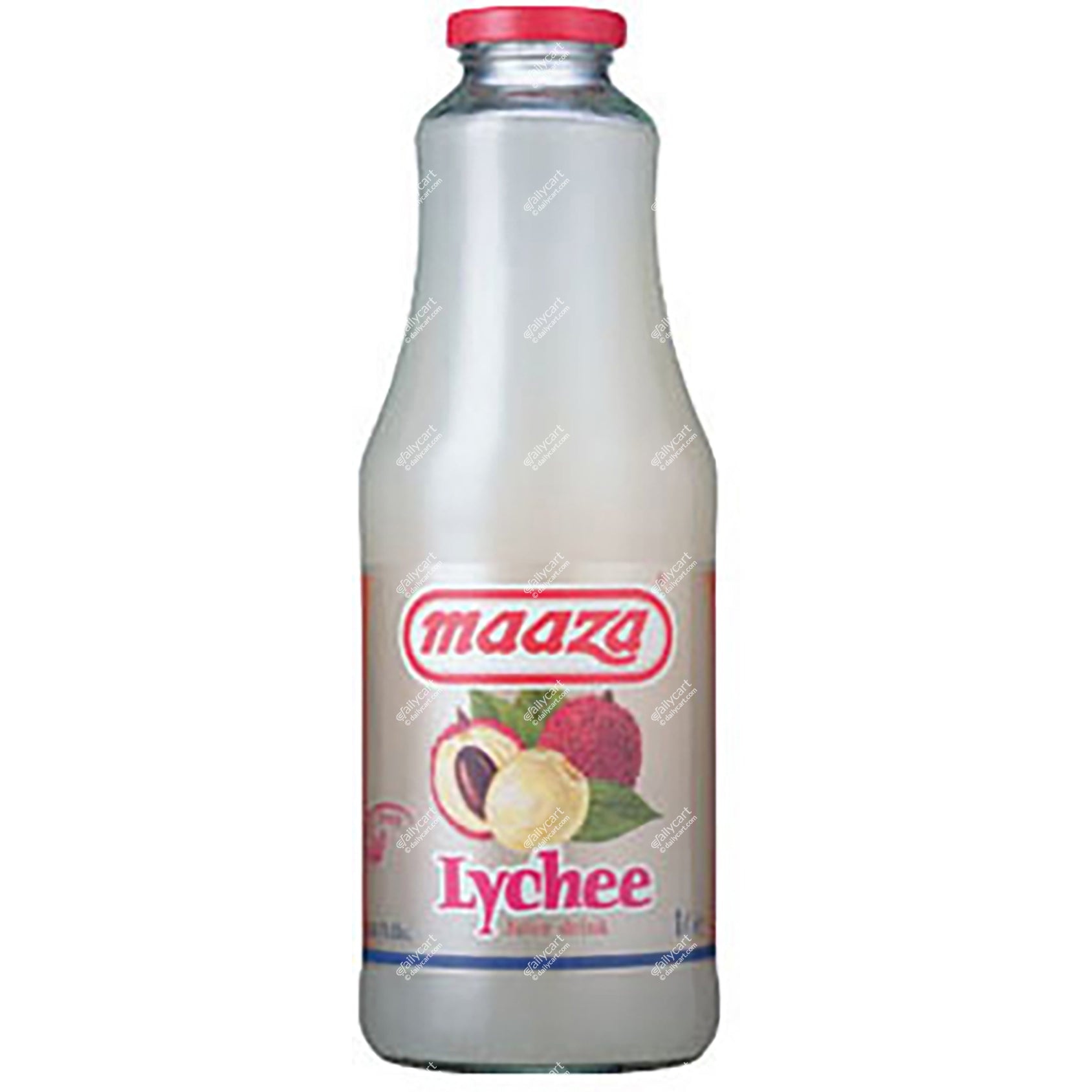 Maaza Lychee Juice, 1 litre, Glass Bottle
