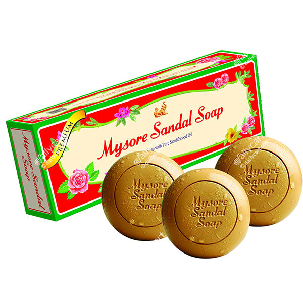 Mysore Sandal Soap, 3 Pack, 450 g