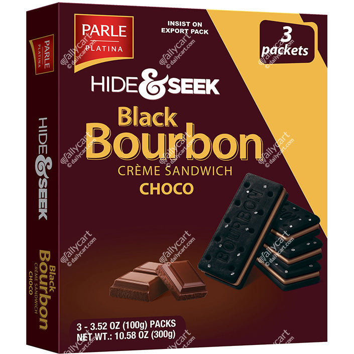 Parle Hide & Seek Black Bourbon Chocolate, 300 g