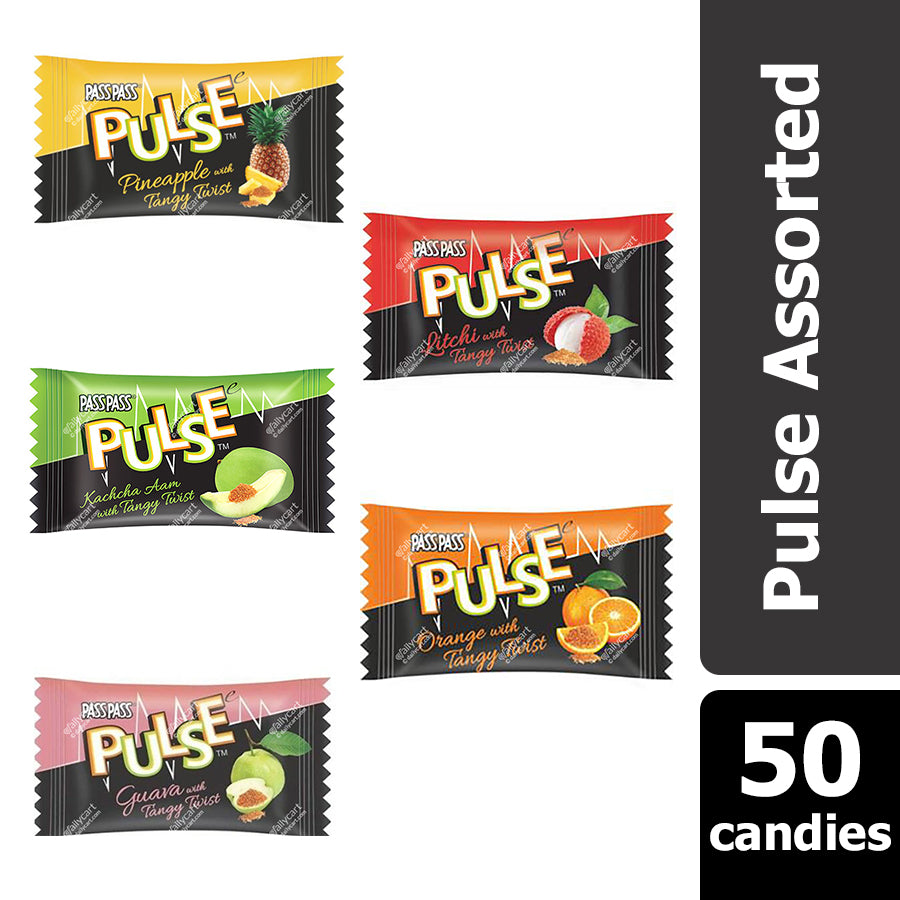 Pass Pass Pulse Candy - 5 Pulse Flavours, 50 pieces