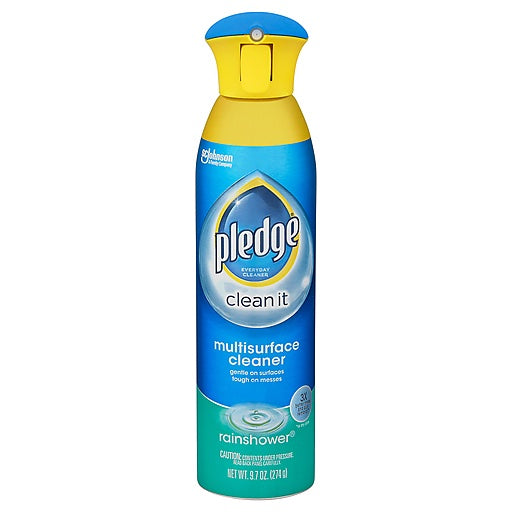 Pledge Clean It Multisurface Cleaner - Rainshower, 9.7 oz