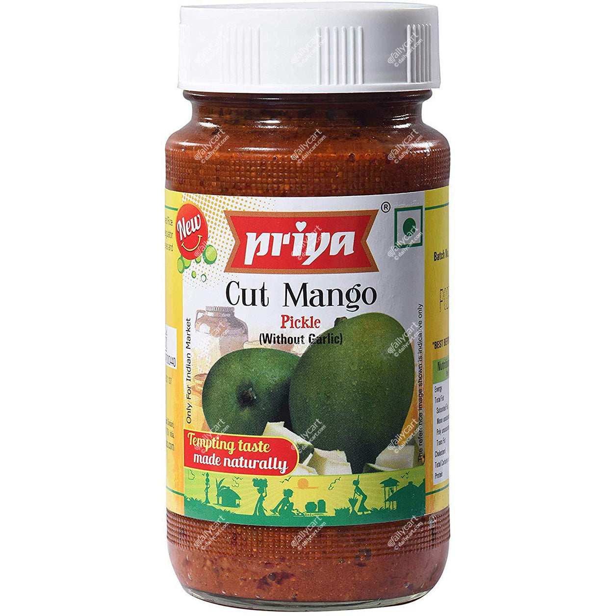 Priya Mango Cut Pickle With Garlic, 300 g