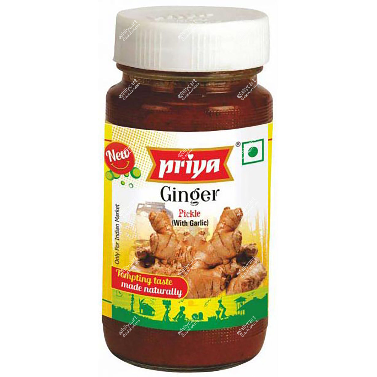 Priya Ginger Pickle With Garlic, 300 g