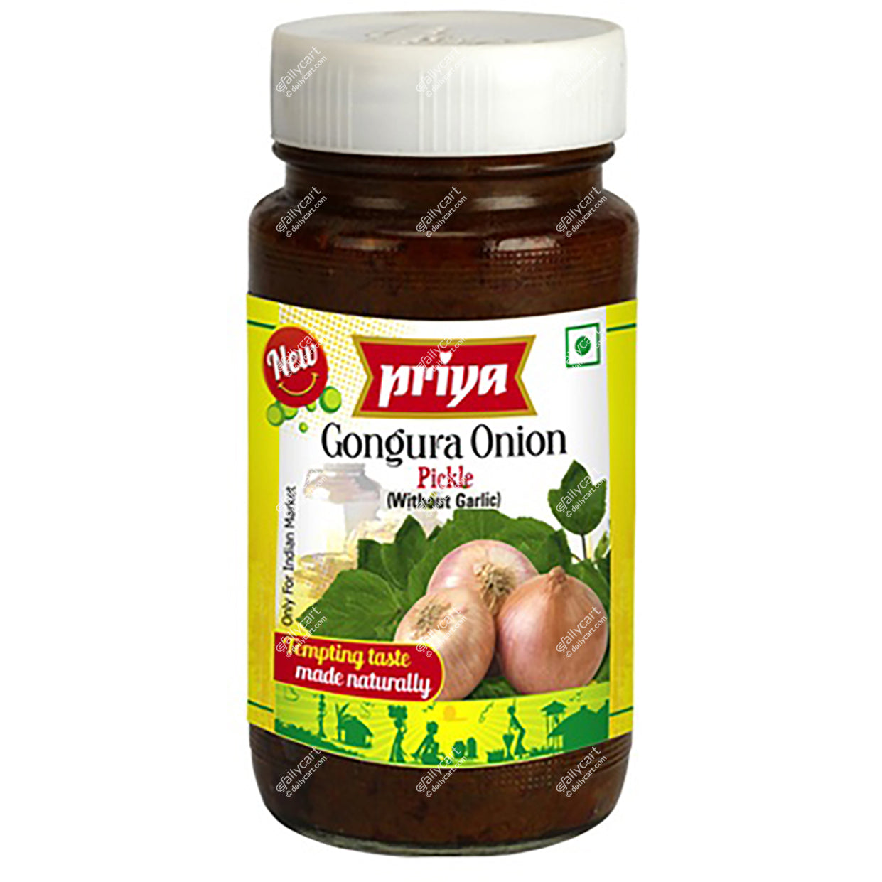 Priya Onion Gongura Pickle Without Garlic, 300 g