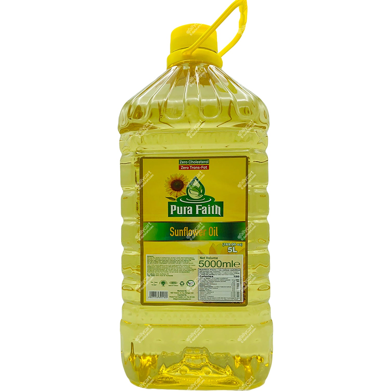 Pura Faith Sunflower Oil, 5 litre