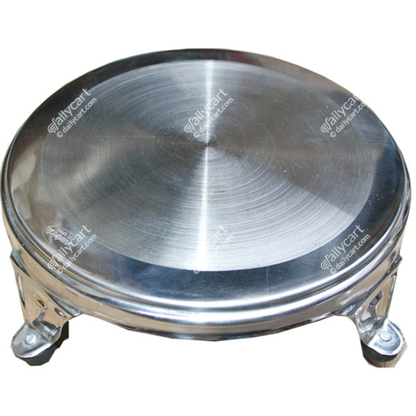 Stainless Steel Chakla, 9" Inch