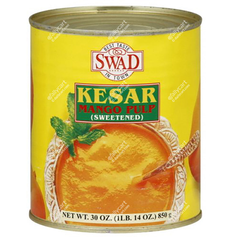 Swad Kesar Mango Pulp, 850 g