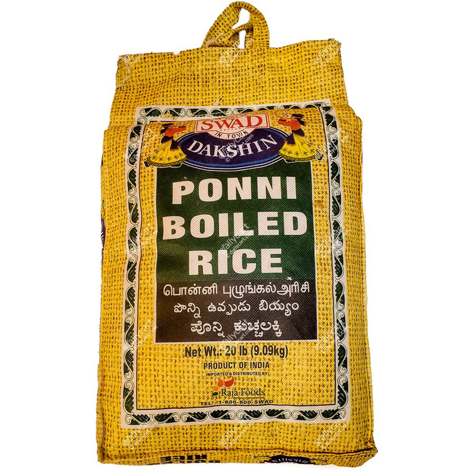 Swad Ponni Boiled Rice, 20 lb