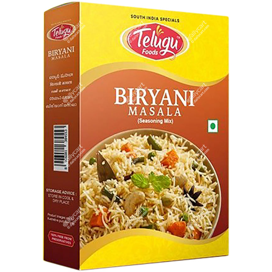 Telugu Foods Biriyani Masala, 75 g