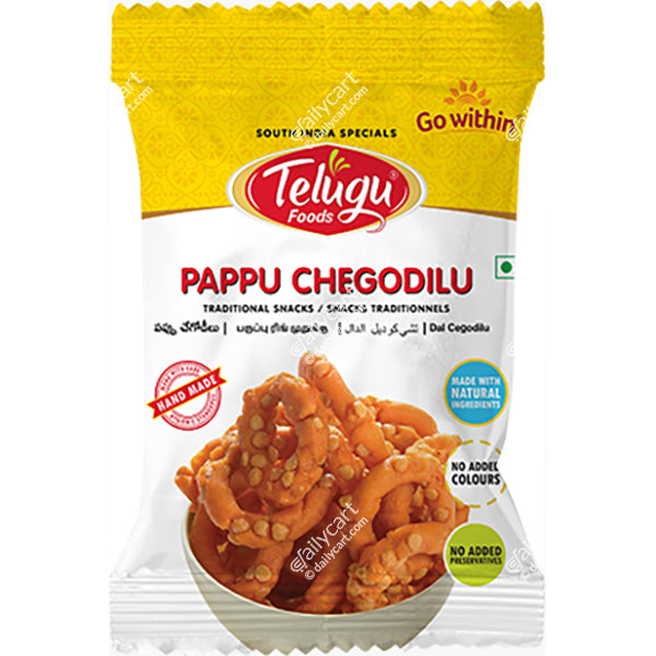 Telugu Foods Pappu Chekodilu, 150 g, BUY 1 GET 1 FREE, Mix N Match - Add Your 2nd Pack to Cart