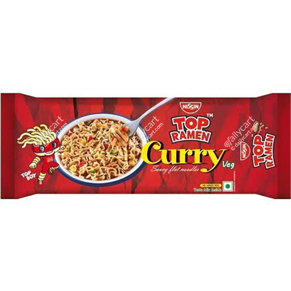Nissin Top Ramen Curry Veg Noodles, 280 g