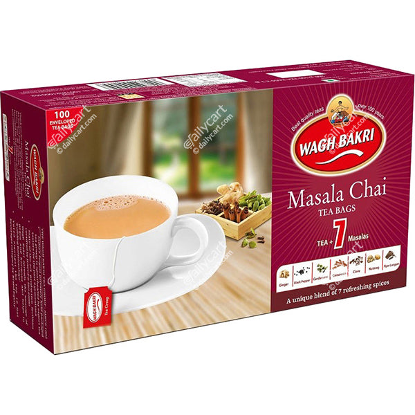 Wagh Bakri Masala Tea, Tea Bags, 100 ct, 200 g