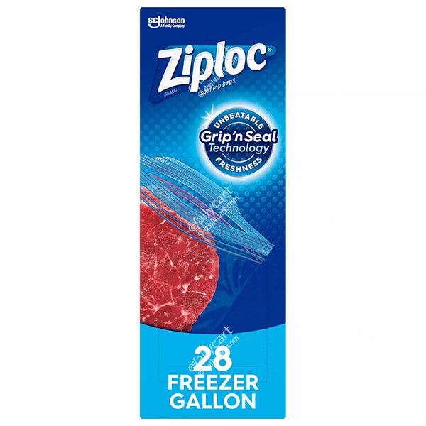 Ziploc Freezer Gallon Bags, 38 Count
