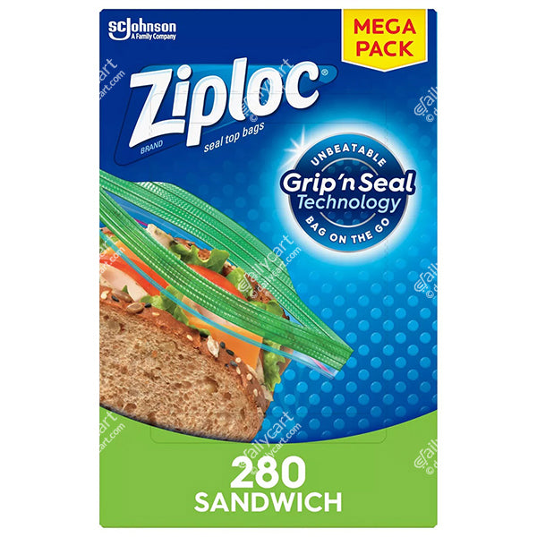 Ziploc Sandwich Bags, 145 Count